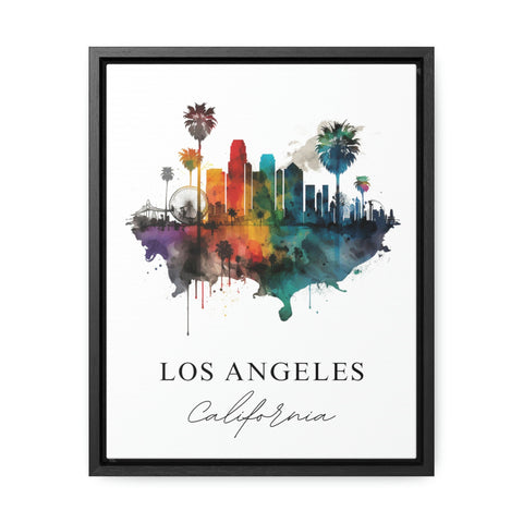 Los Angeles traditional travel art - California, LA poster, Wedding gift, Birthday present, Custom Text, Personalised Gift