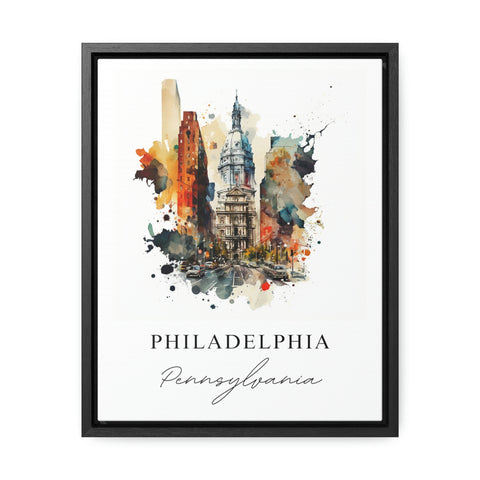 Philadelphia traditional travel art - Pennsylvania, Philly poster, Wedding gift, Birthday present, Custom Text, Personalised Gift