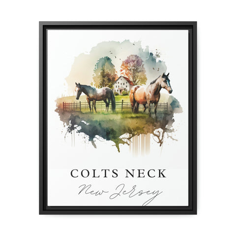 Colts Neck New Jersey Art - Colts Neck poster, Wedding gift, Birthday present, Custom Text, Personalised Gift