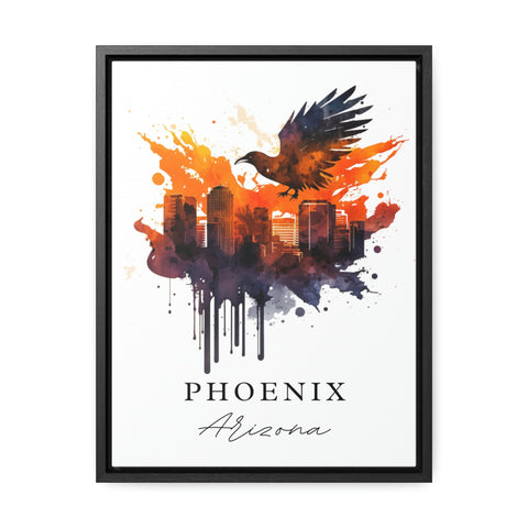 Phoenix traditional travel art - Arizona, Phoenix poster, Wedding gift, Birthday present, Custom Text, Personalised Gift