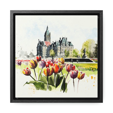Ottawa Tulip Festival Watercolor Gallery Wrap: A Celebration of Spring in Canada's Capital