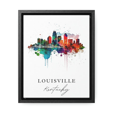 Louisville traditional travel art - Kentucky, Louisville poster, Wedding gift, Birthday present, Custom Text, Personalised Gift