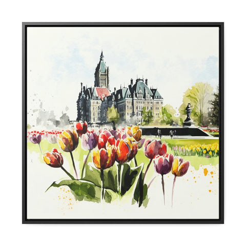 Ottawa Tulip Festival Watercolor Gallery Wrap: A Celebration of Spring in Canada's Capital