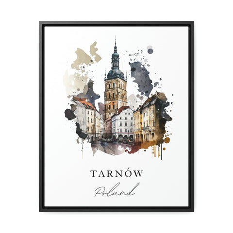 Tarnow traditional travel art - Poland, Tarnow poster, Wedding gift, Birthday present, Custom Text, Personalised Gift