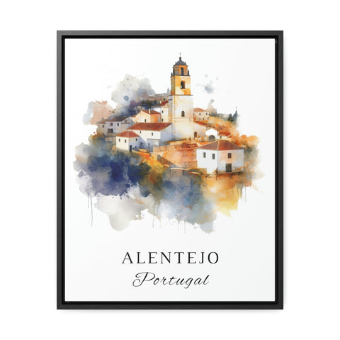 Alentejo traditional travel art - Portgual, Alentejo poster, Wedding gift, Birthday present, Custom Text, Personalised Gift