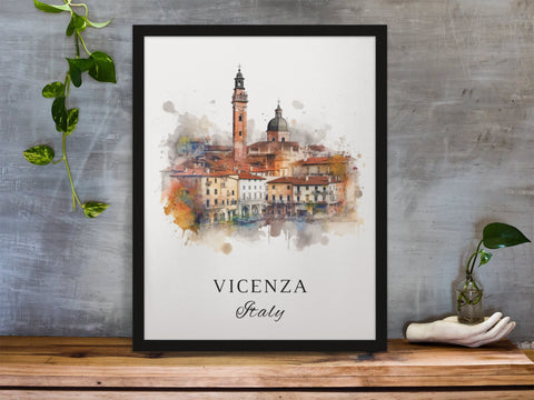 Timeless Splendor: Vicenza's Architectural Treasures Framed Gallery Wrap Painting