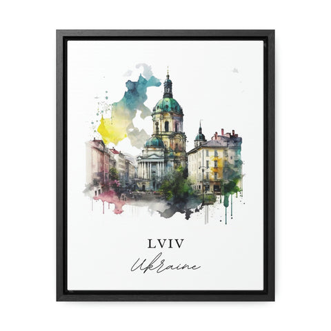Lviv traditional travel art - Ukraine, Lviv poster, Wedding gift, Birthday present, Custom Text, Personalised Gift