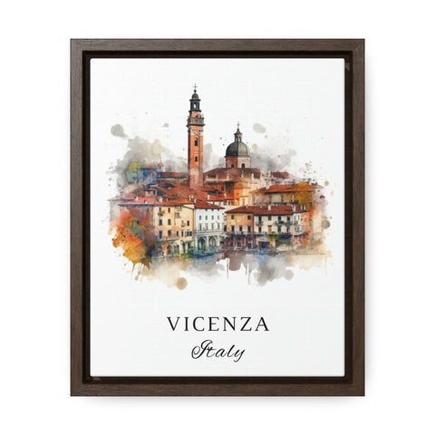 Timeless Splendor: Vicenza's Architectural Treasures Framed Gallery Wrap Painting