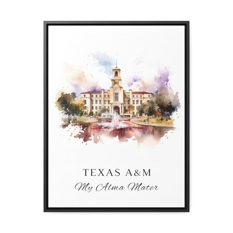 Texas A&M traditional art - Texas A and M, Aggies poster, Wedding gift, Birthday present, Custom Text, Personalised Gift