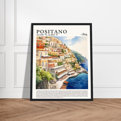 Enchanting Positano: Framed Picture of Italy's Coastal Gem