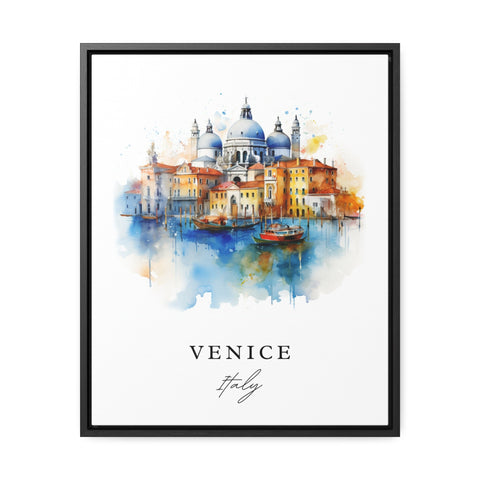 Venice traditional travel art - Italy, Venice poster, Wedding gift, Birthday present, Custom Text, Personalised Gift