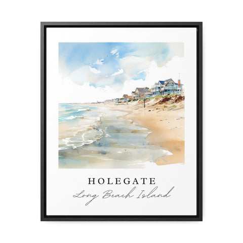Holegate LBI traditional art - Long Beach Island, Holegate LBI poster, Wedding gift, Birthday present, Custom Text, Personalised Gift