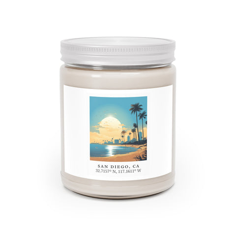 San Diego California Scented Soy Candle, 9oz: Perfect Birthday Gift, Travel Gift, Christmas Gift