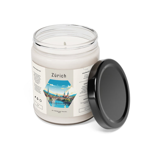 Zurich Switzerland-Inspired Candle: Alpine Elegance, Swiss Luxury, European Travel Souvenir