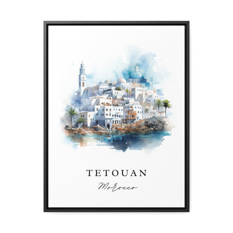 Tetouan traditional travel art - Morocco, Tetouan poster, Wedding gift, Birthday present, Custom Text, Personalized Gift