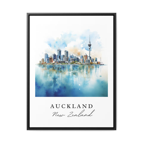 Auckland traditional travel art - New Zealand, Auckland poster, Wedding gift, Birthday present, Custom Text, Personalized Gift