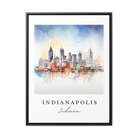 Indianapolis traditional travel art - Indiana, Indianapolis poster, Wedding gift, Birthday present, Custom Text, Personalized Gift