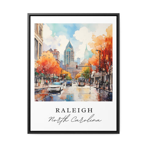 Raleigh traditional travel art - North Carolina, Raleigh poster, Wedding gift, Birthday present, Custom Text, Personalized Gift