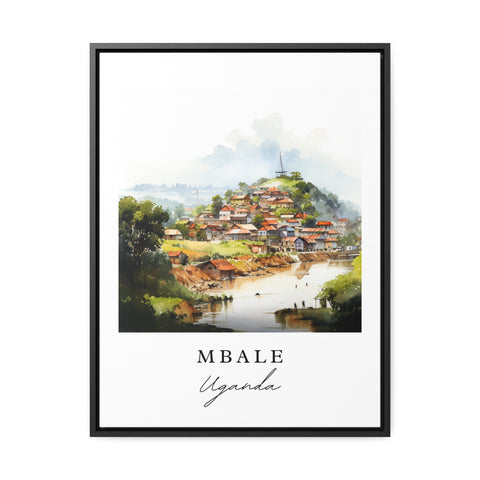 Mbale traditional travel art - Uganda, Mbale poster, Wedding gift, Birthday present, Custom Text, Personalized Gift
