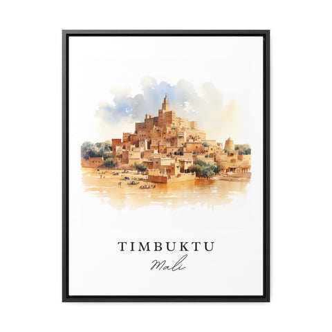 Timbuktu traditional travel art - Mali, Timbuktu poster, Wedding gift, Birthday present, Custom Text, Personalized Gift