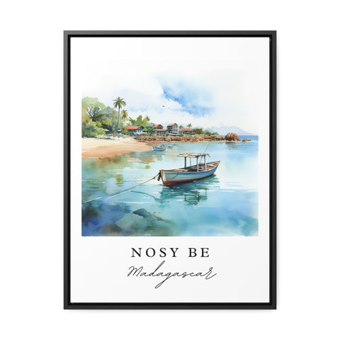 Nosy Be traditional travel art - Madagascar, Nosy Be poster, Wedding gift, Birthday present, Custom Text, Personalized Gift