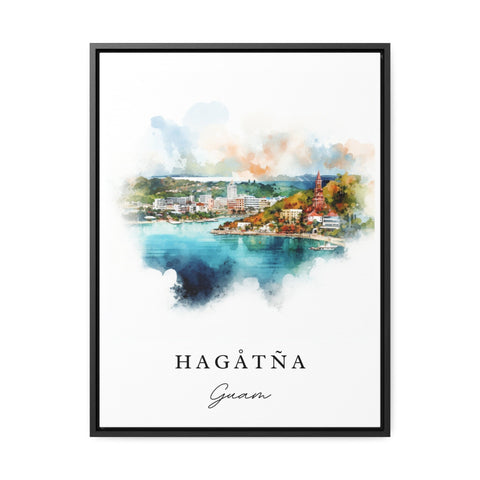 Hagåtña traditional travel art - Guam, Hagåtña poster, Wedding gift, Birthday present, Custom Text, Personalized Gift