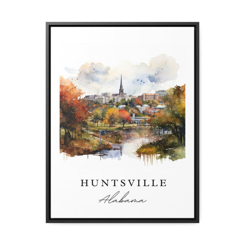 Huntsville traditional travel art - Alabama, Huntsville poster, Wedding gift, Birthday present, Custom Text, Personalized Gift