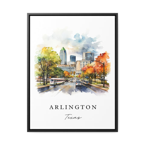 Arlington traditional travel art - Texas, Arlington poster, Wedding gift, Birthday present, Custom Text, Personalized Gift