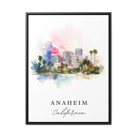 Anaheim traditional travel art - California, Anaheim poster, Wedding gift, Birthday present, Custom Text, Personalized Gift