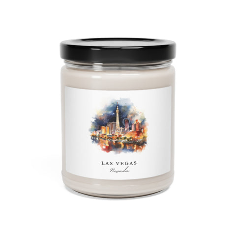 Las Vegas, Nevada, Scented Soy Candle, 9oz - Several unique scent options