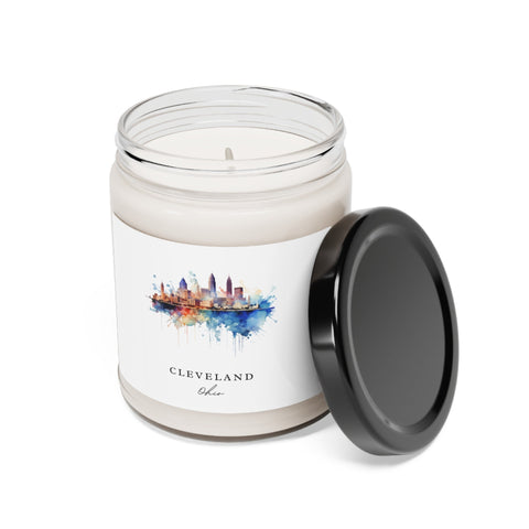 Cleveland, Ohio, Scented Soy Candle, 9oz - Several unique scent options