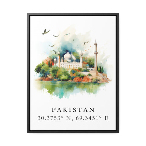 Pakistani traditional travel art - Pakistan, Pakistan Country poster, Wedding gift, Birthday present, Custom Text, Personalized Gift
