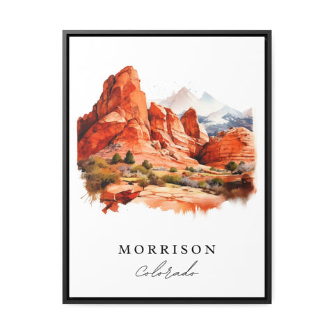 Morrison traditional travel art - Colorado, Morrison poster print, Wedding gift, Birthday present, Custom Text, Perfect Gift