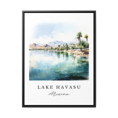 Lake Havasu traditional travel art - Arizona, Lake Havasu poster, Wedding gift, Birthday present, Custom Text, Personalized Gift