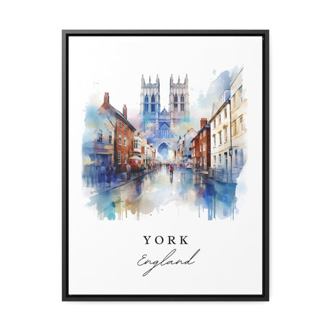 York traditional travel art - England, York poster, Wedding gift, Birthday present, Custom Text, Personalized Gift