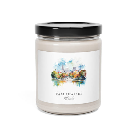 Tallahassee, Florida, Scented Soy Candle, 9oz - Several unique scent options