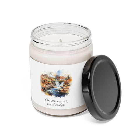 Sioux Falls, South Dakota, Scented Soy Candle, 9oz - Several unique scent options