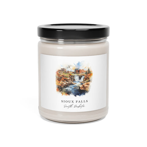 Sioux Falls, South Dakota, Scented Soy Candle, 9oz - Several unique scent options