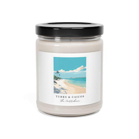 Turks and Caicos, The Carribean, Scented Soy Candle, 9oz - Several unique scent options