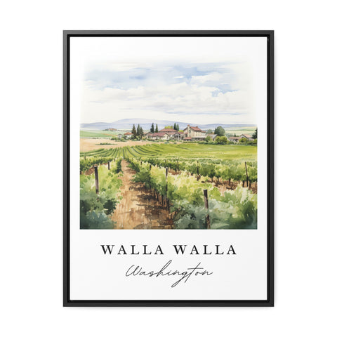 Walla Walla traditional travel art - Washington, Walla Walla poster print, Wedding gift, Birthday present, Custom Text, Perfect Gift