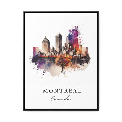 Montreal traditional travel art - Canada, Montreal poster print, Wedding gift, Birthday present, Custom Text, Perfect Gift