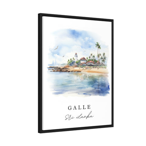 Galle traditional travel art - Sri Lanka, Galle poster print, Wedding gift, Birthday present, Custom Text, Perfect Gift
