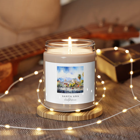 Santa Ana, California, Scented Soy Candle, 9oz - Several unique scent options