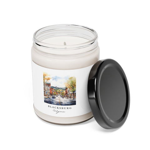 Blacksburg Virginia, Scented Soy Candle, 9oz - Several unique scent options