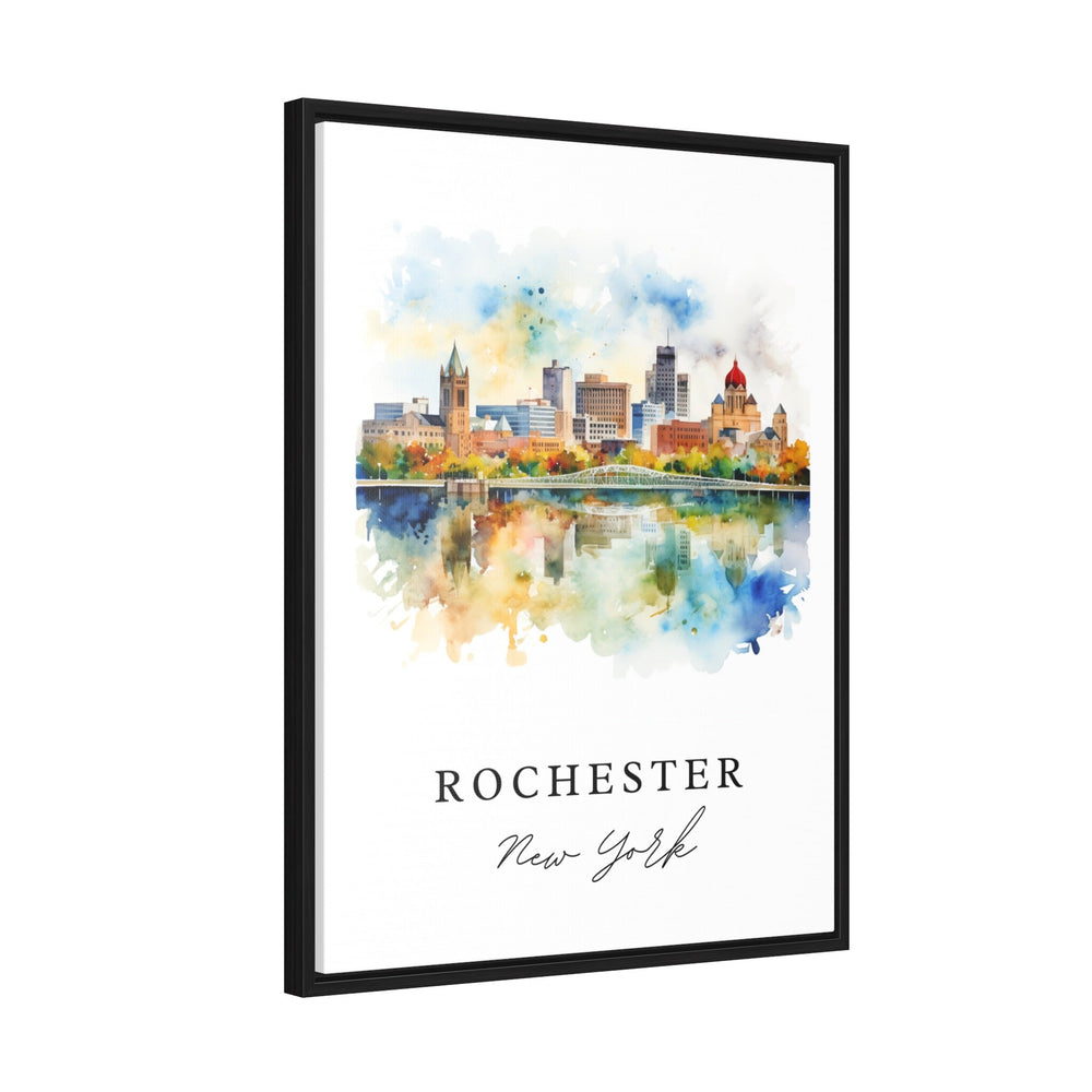 Rochester traditional travel art - Upstate New York, Rochester poster print, Wedding gift, Birthday present, Custom Text, Perfect Gift