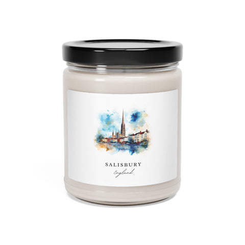 Salisbury England Scented Soy Candle, 9oz - Several unique scent options, Perfect Gift