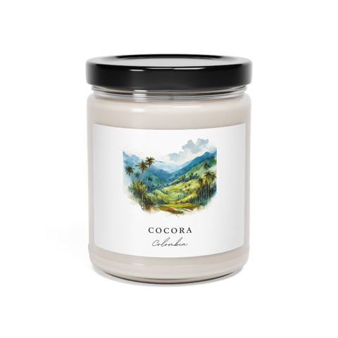 Cocora Columbia Scented Soy Candle, 9oz - Several unique scent options, Perfect Gift