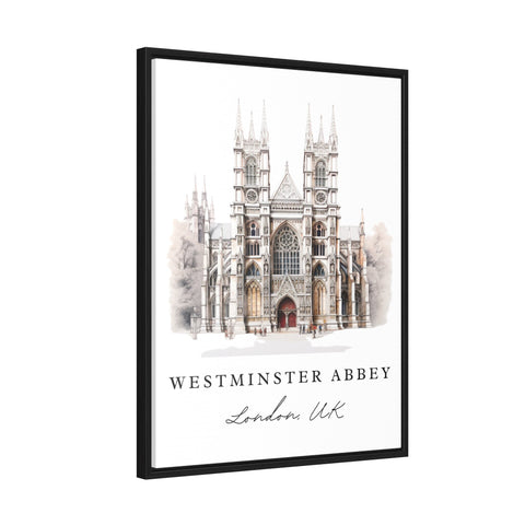 Westminster Abbey Pencil Sketch travel art - London, Westminster print, Wedding gift, Birthday present, Custom Text, Perfect Gift