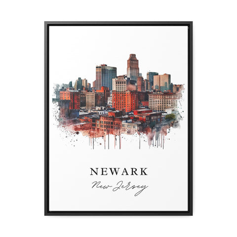 Newark traditional travel art - New Jersey, Newark print, Wedding gift, Birthday present, Custom Text, Perfect Gift