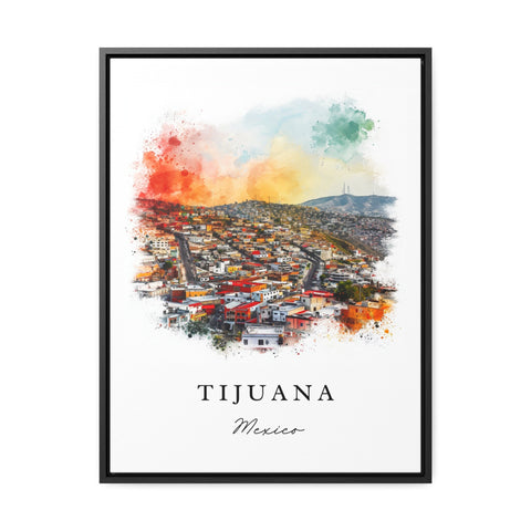 Tijuana traditional travel art - Mexico, Tijuana print, Wedding gift, Birthday present, Custom Text, Perfect Gift